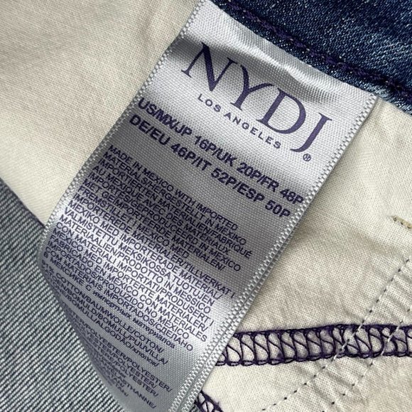 NYDJ‎ Premium Denim Barbara Bootcut Jeans Women 16P NWT Stretch Cotton Pockets - Picture 8 of 11